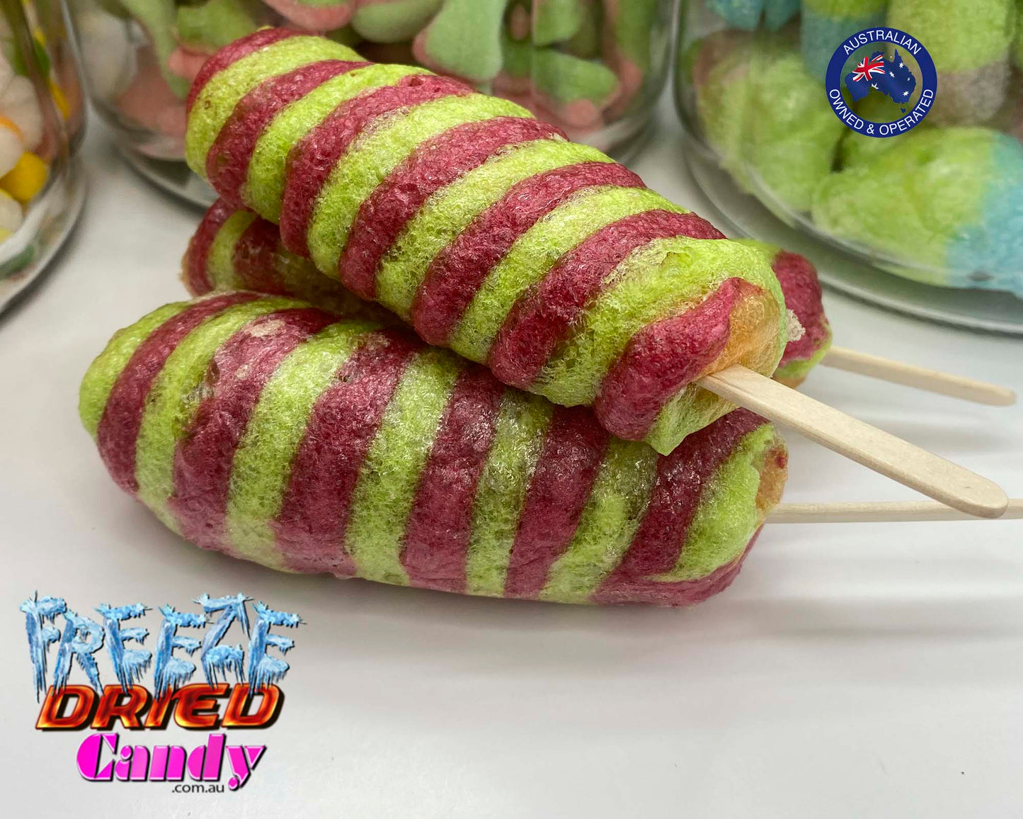 Freeze Dried Ice Cream - Cyclone  Streets - Freeze Dried Candy Lollies