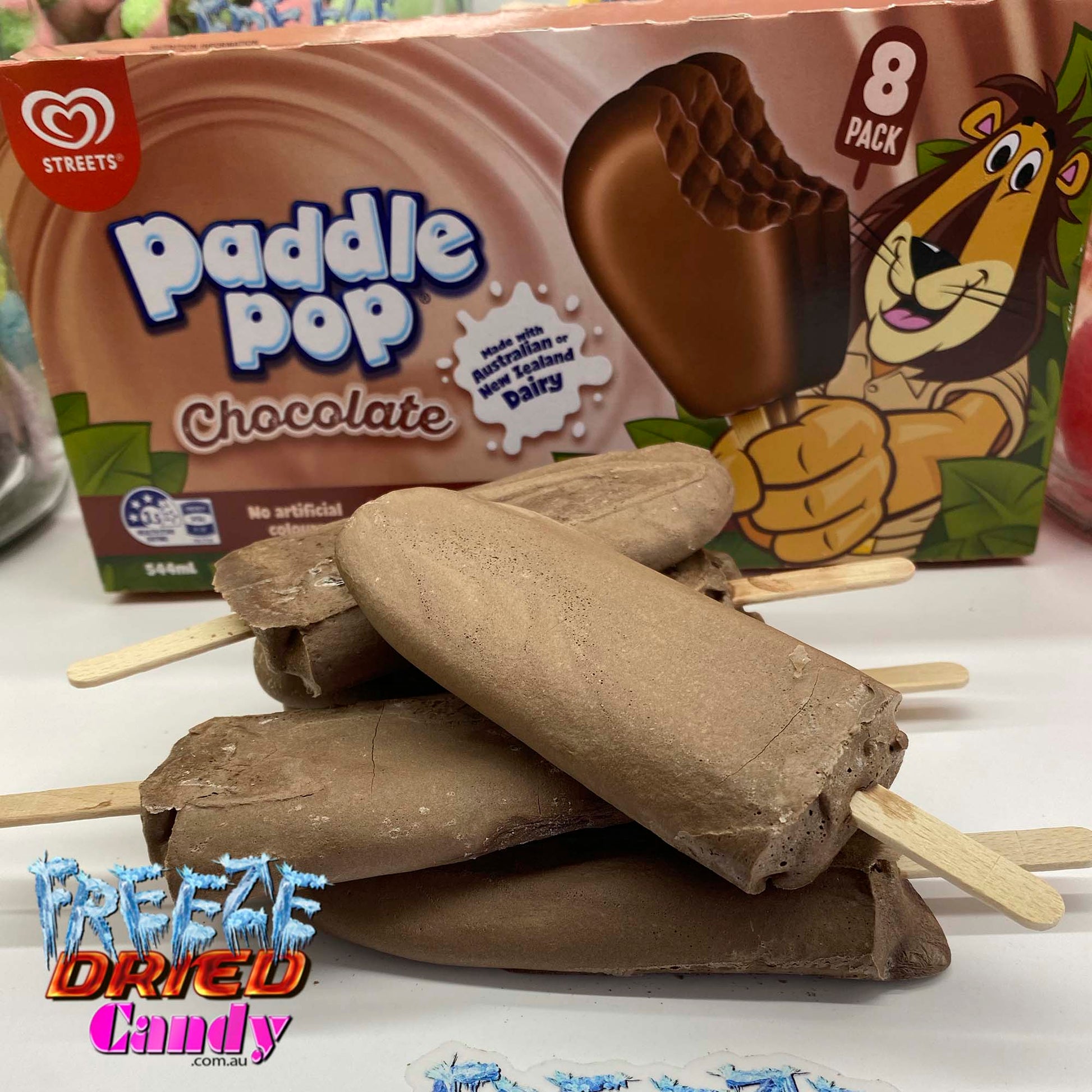 Freeze Dried Ice Cream - Paddle Pop - Chocolate- Freeze Dried Candy Lollies