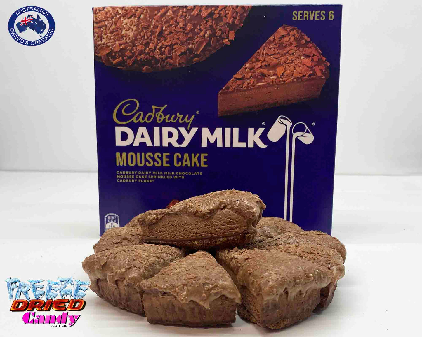 Freeze Dried Dairy Milk Mousse Cake - Cadbury - Freeze Dried Candy Lollies & Treats