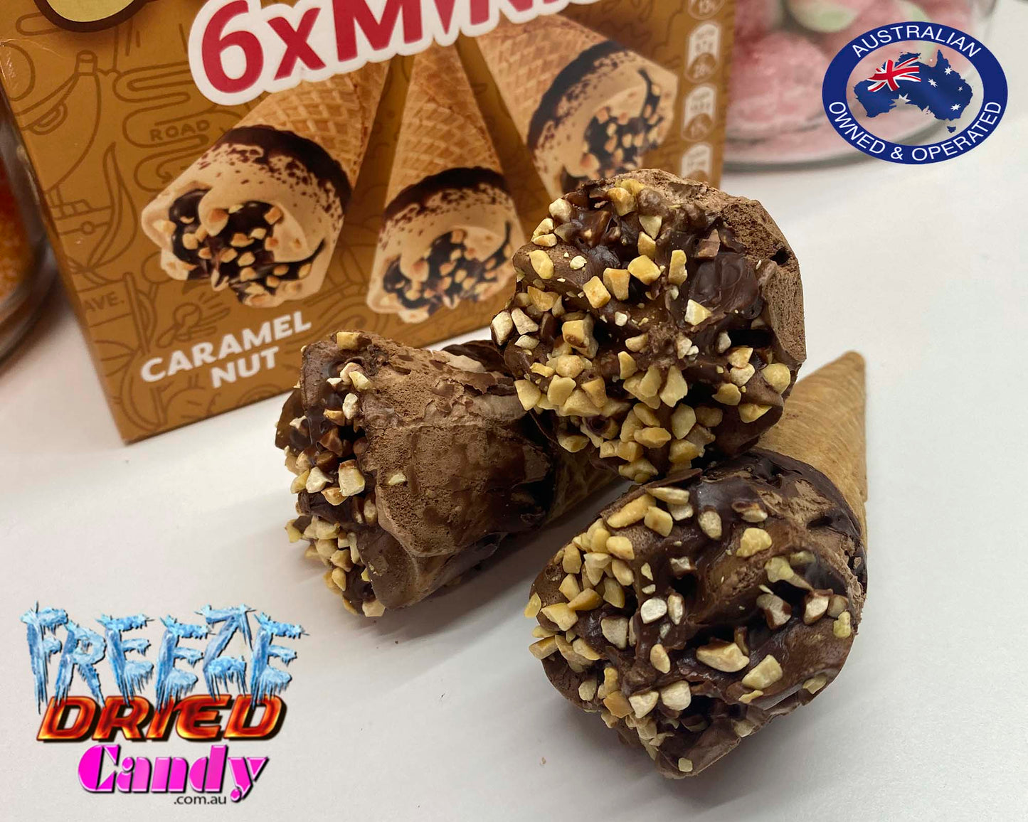 Freeze Dried Ice Cream -  Drumstick Mini - Super Choc -  Freeze Dried Candy Lollies Sweets and Treats