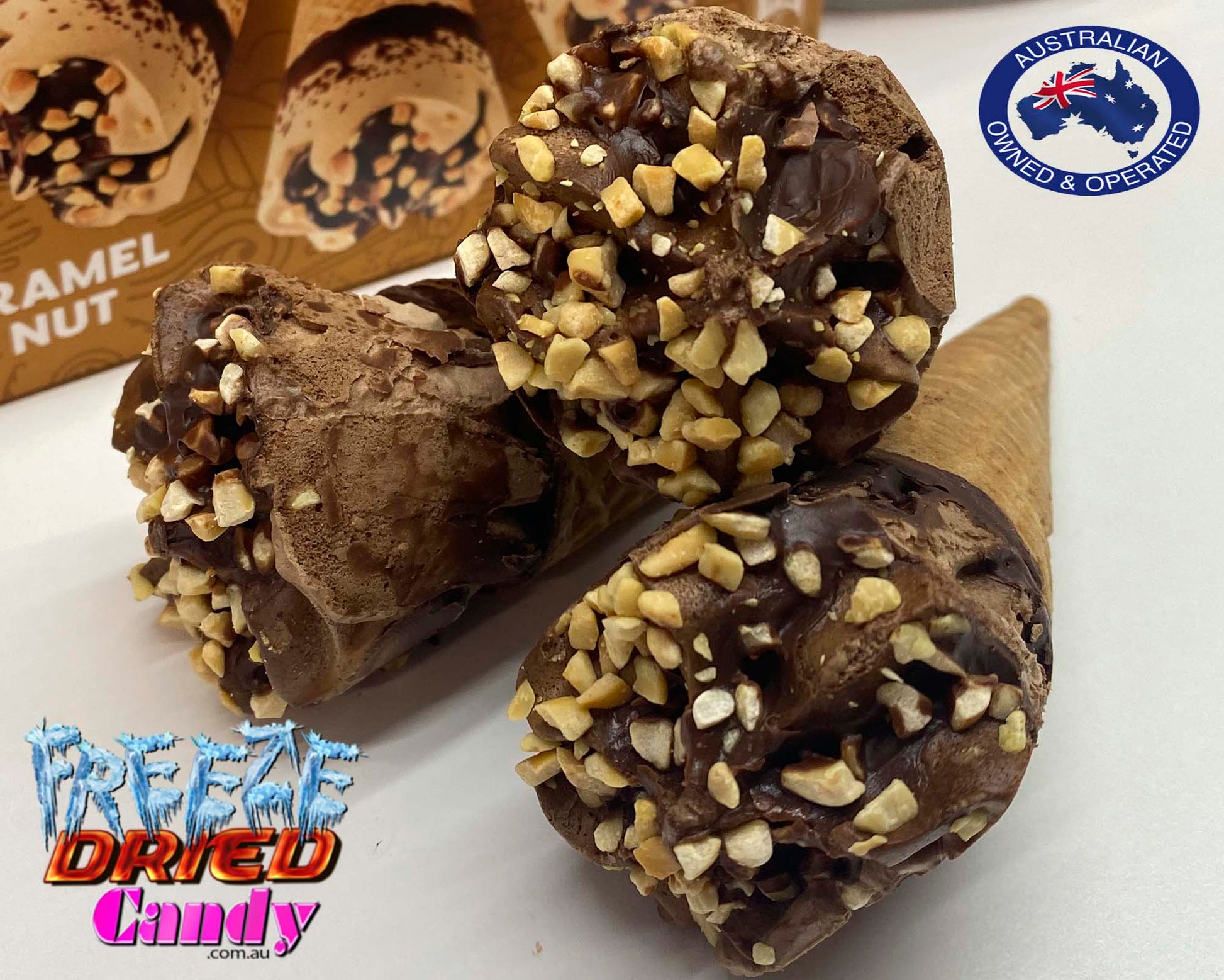 Freeze Dried Ice Cream -  Drumstick Mini - Super Choc -  Freeze Dried Candy Lollies Sweets and Treats
