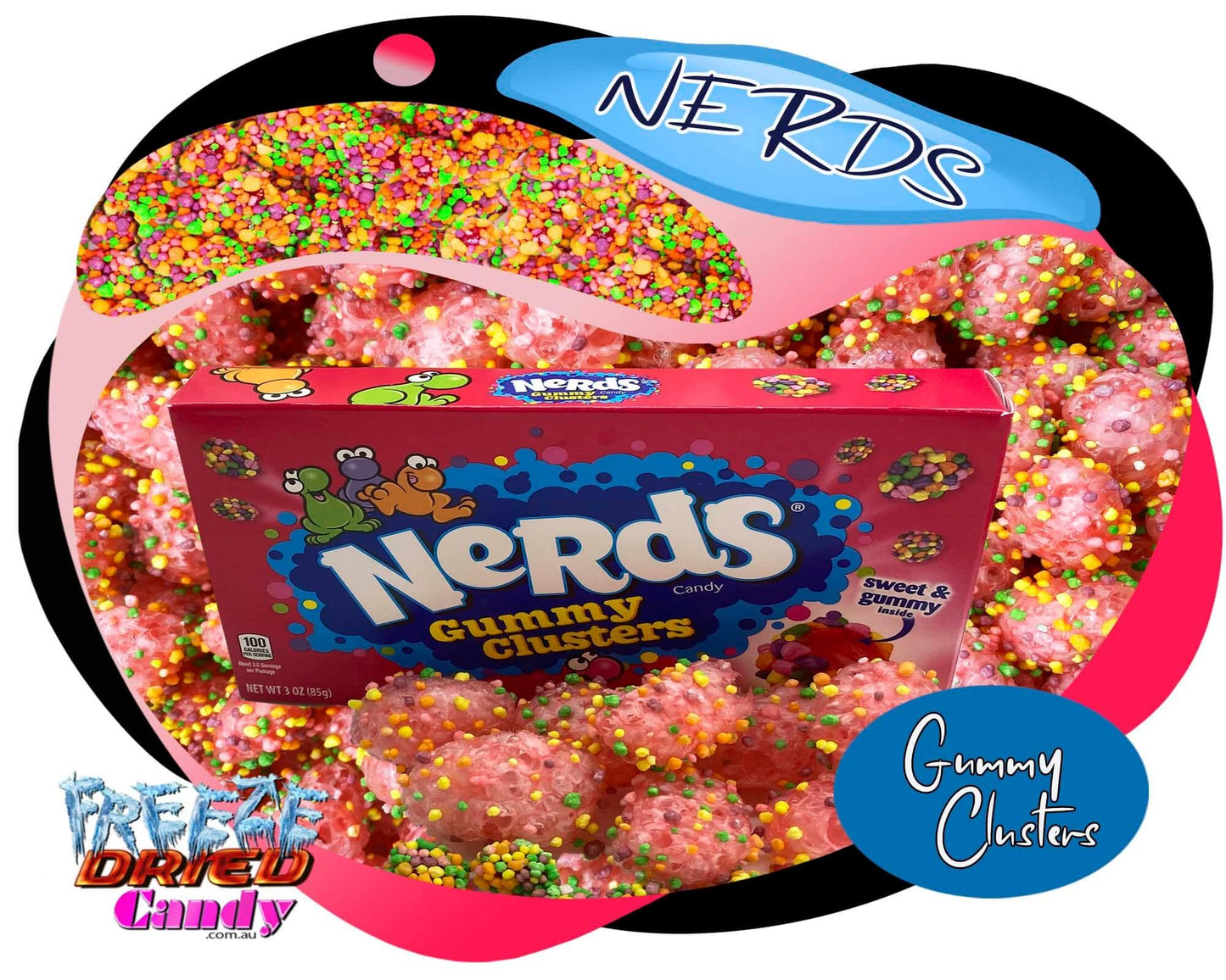 Freeze Dried Nerds Clusters- Freeze Dried Candy Lollies Sweets Treats & Ice Creams
