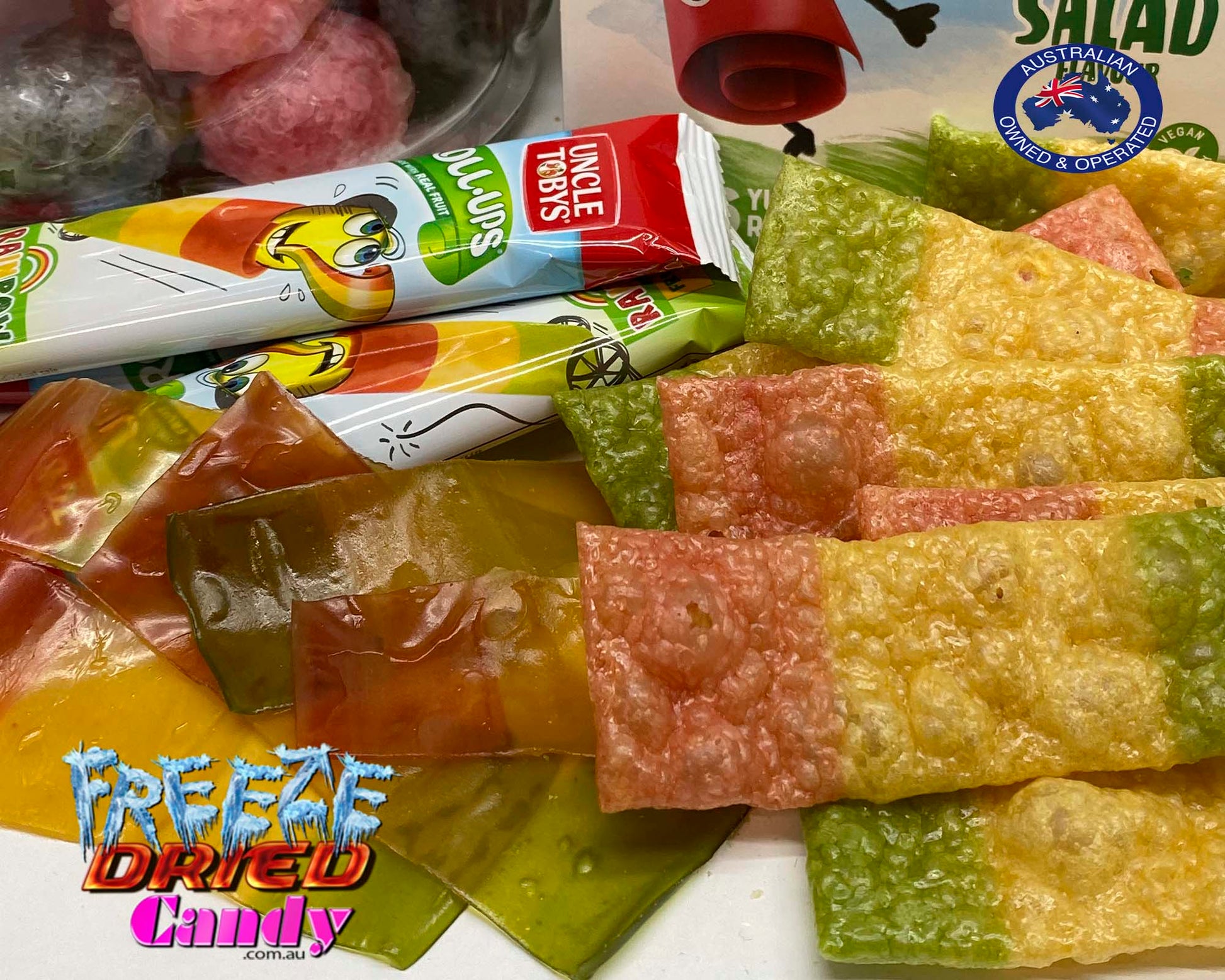 Freeze Dried Roll Ups - Fruit Salad - Freeze Dried Candy Lollies & Treats