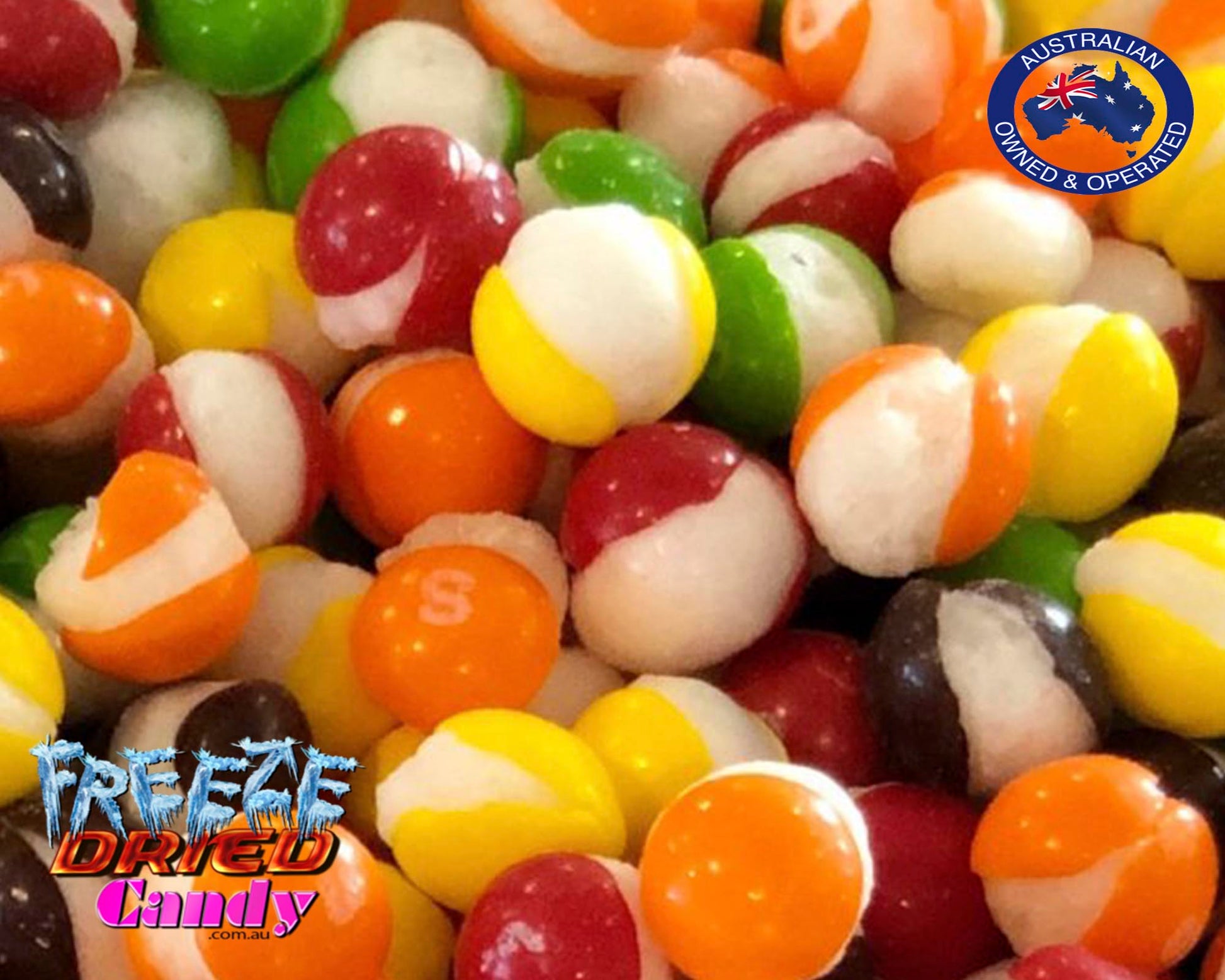 Freeze Dried Skittles - Original - Freeze Dried Candy Why chew when you can crunch. These Freeze-Dried Skittles are highly addicting. The flavor really pops.  Now you can Crunch the Rainbow!