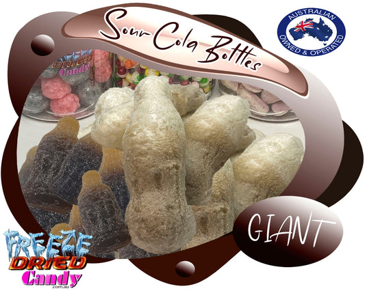 Freeze Dried Sour Cola Bottles - GAINT - Freeze Dried Candy Lollies