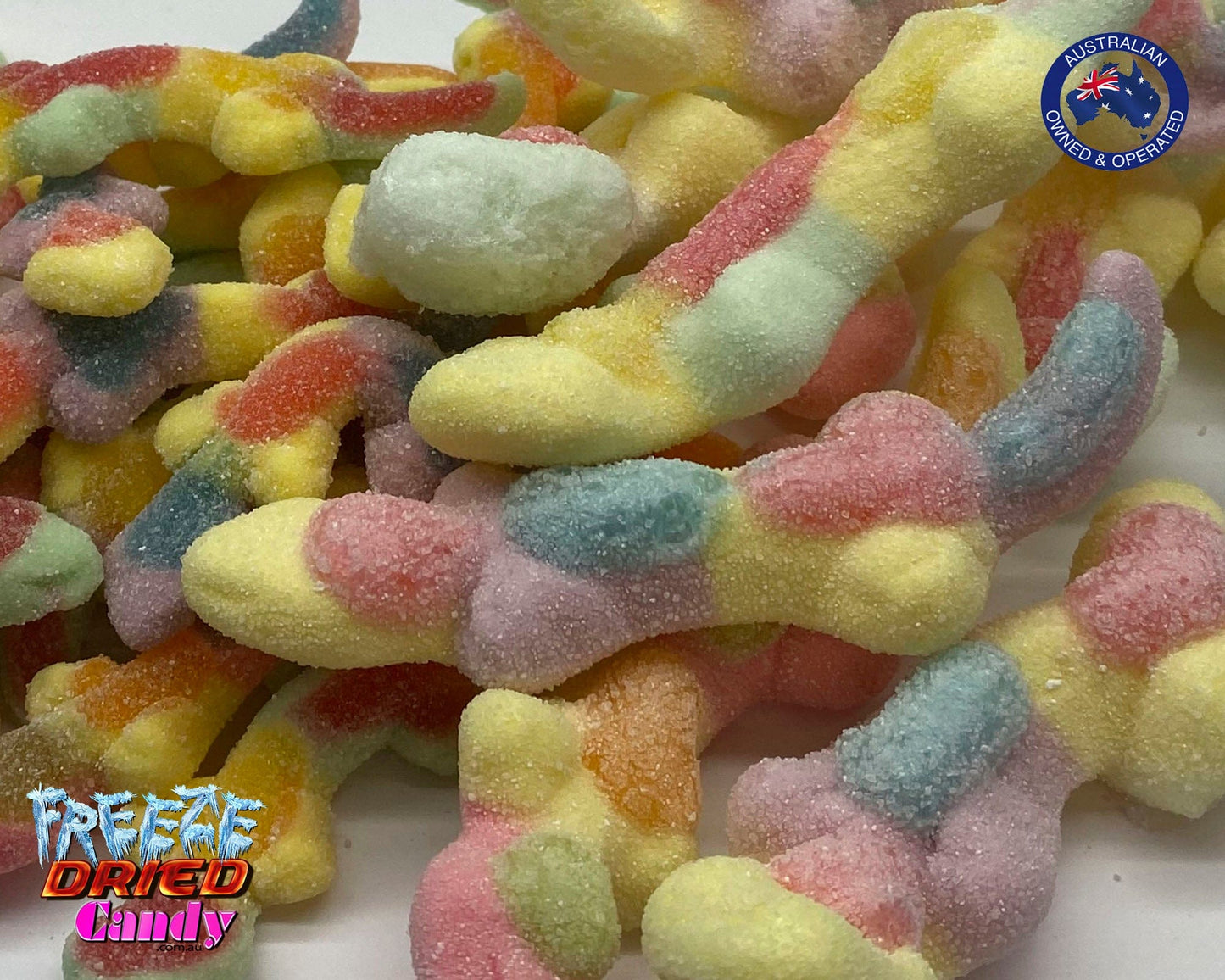 Freeze Dried Sour Lizards | Freeze Dried Candy Lollies Sweets Ice Cream Treats
